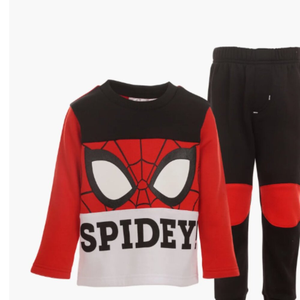 New Marvel Spider-Man (Spidey) Red and Black T-Shirt and Leggings - Size 6